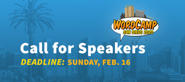 Call for Speakers deadline: Sunday, February 16